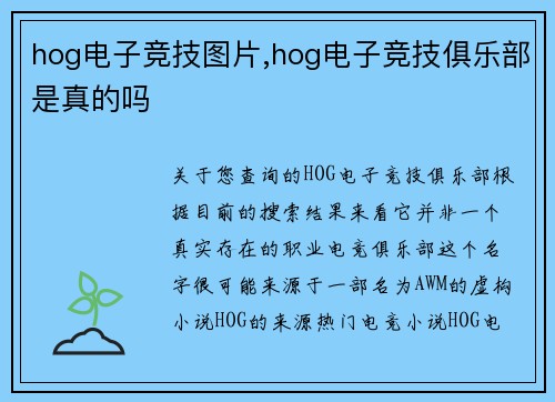 hog电子竞技图片,hog电子竞技俱乐部是真的吗
